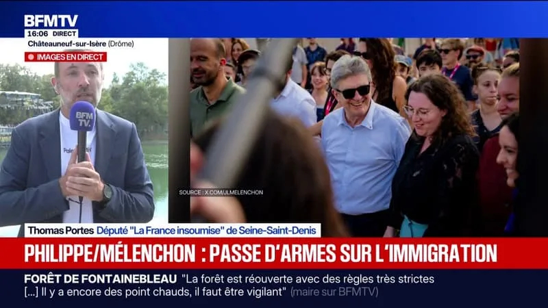 Édouard Philippe à Mayotte: "Il a choisi de faire sa rentrée sur la question migratoire et ça confirme qu'il se range sur la même idéologie que l'extrême droite", dénonce Thomas Portes, député (LFI)