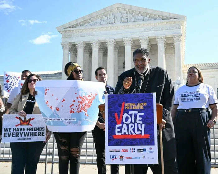 ‘Too big to rig’: No Kings movement heads to the polls to boost early voting