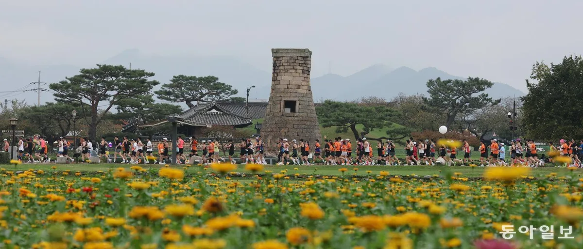 ‘엘리트 라벨’ 경주 마라톤… 역대 최다 2만명 ‘가을 속으로’