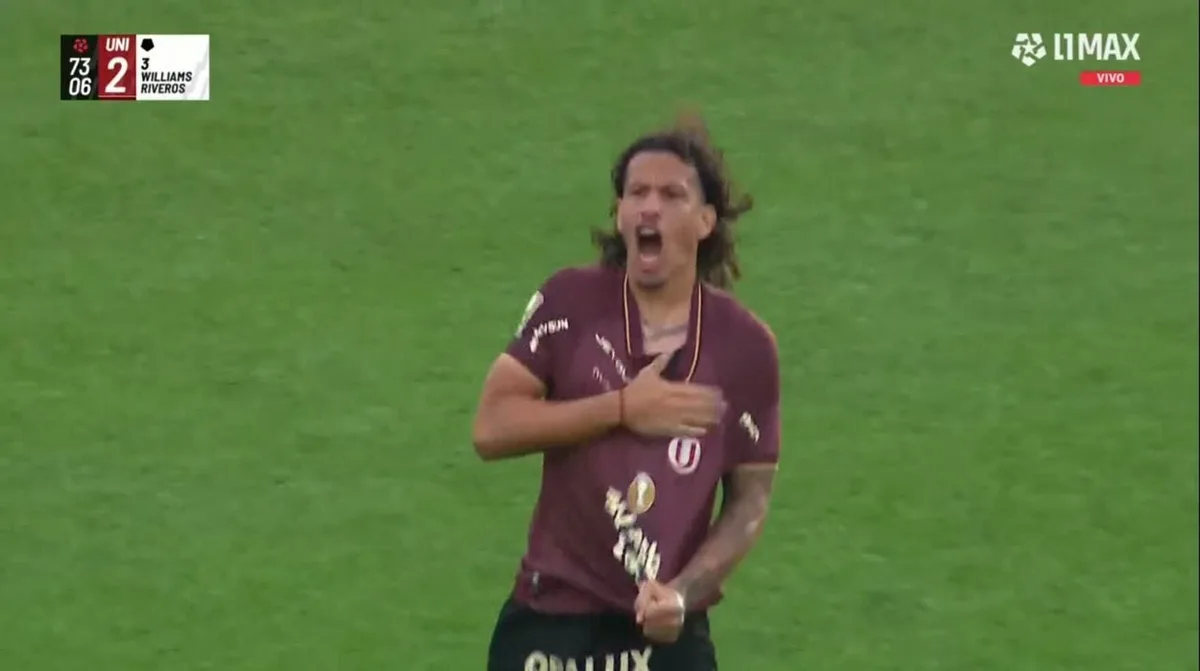 Golazo de ‘tijera’ de Williams Riveros para el empate de Universitario vs UTC por Torneo Clausura 2026