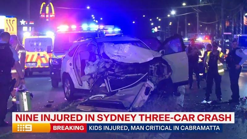 Nine people injured in Sydney crash