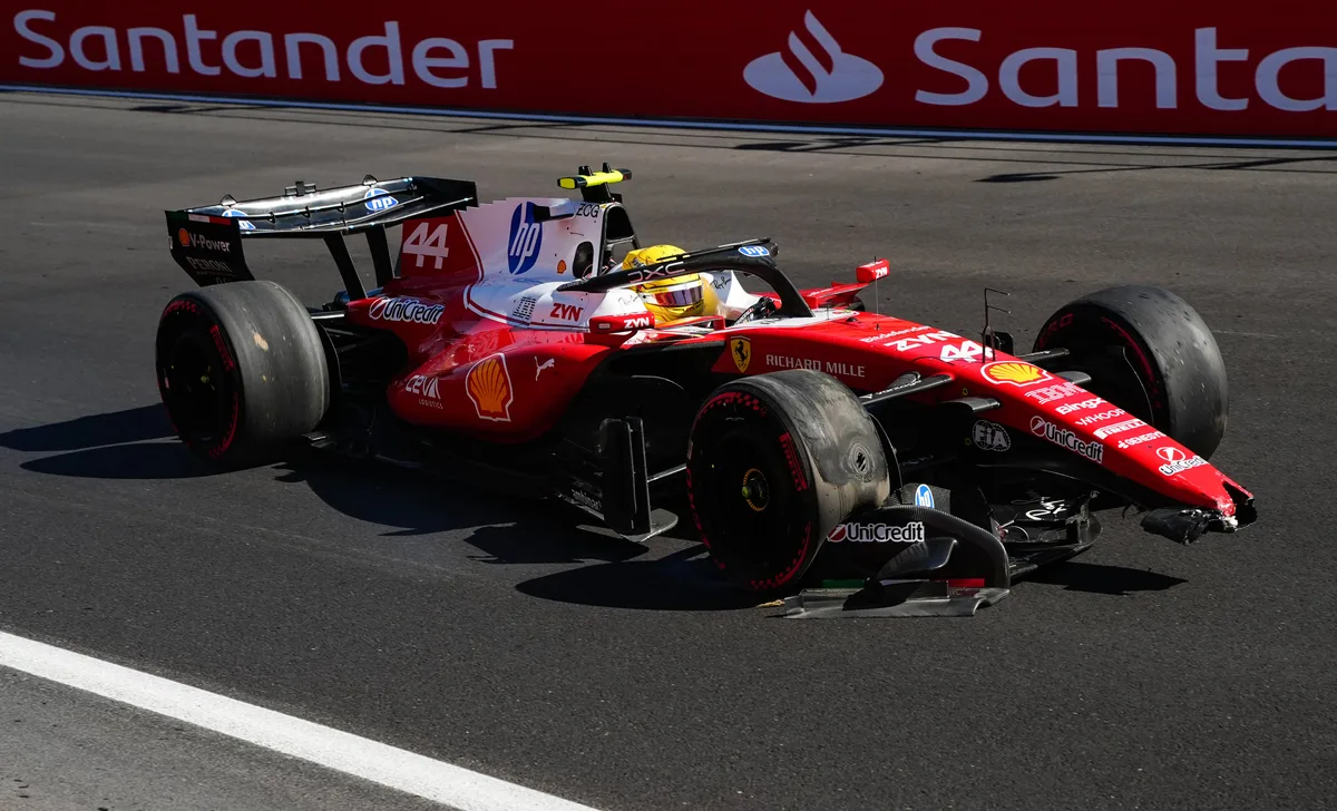 Hamilton se estrella y Bearman destroza el Haas en Madrid