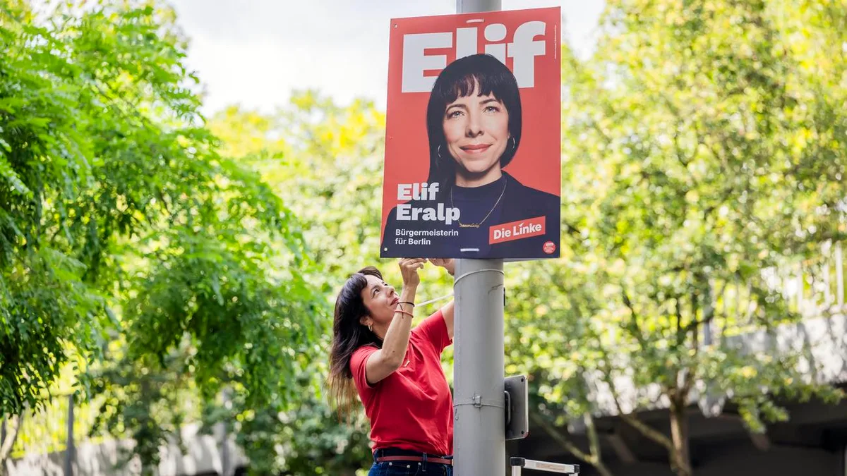 Abgeordnetenhauswahl in Berlin: Umfrage sieht Linke in Berlin klar vorn