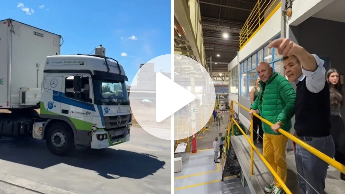 Luciano Hang visita Ypê após polêmica com Anvisa e mostra caminhão que roda sem motorista: ‘fábrica fantástica’
