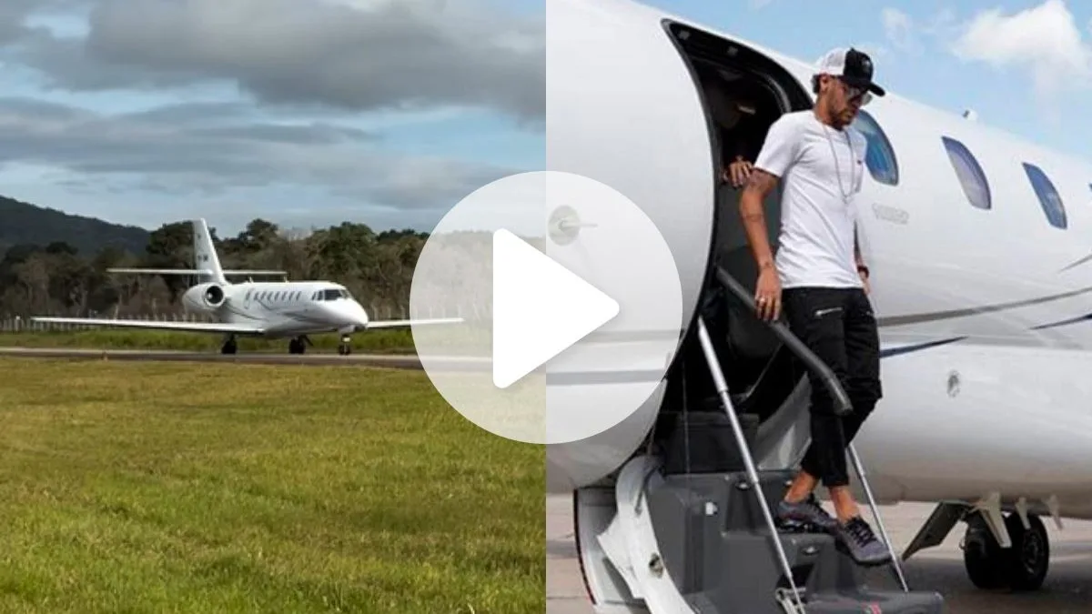 Avião de Neymar que cruza continentes sem abastecer e pousou em SC custa cerca de R$ 8 milhões por ano para ser mantido