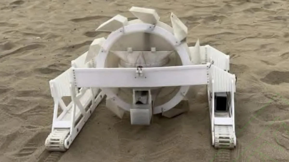 China tests a Dune-like iron-harvesting crawler robot in the Taklamakan Desert