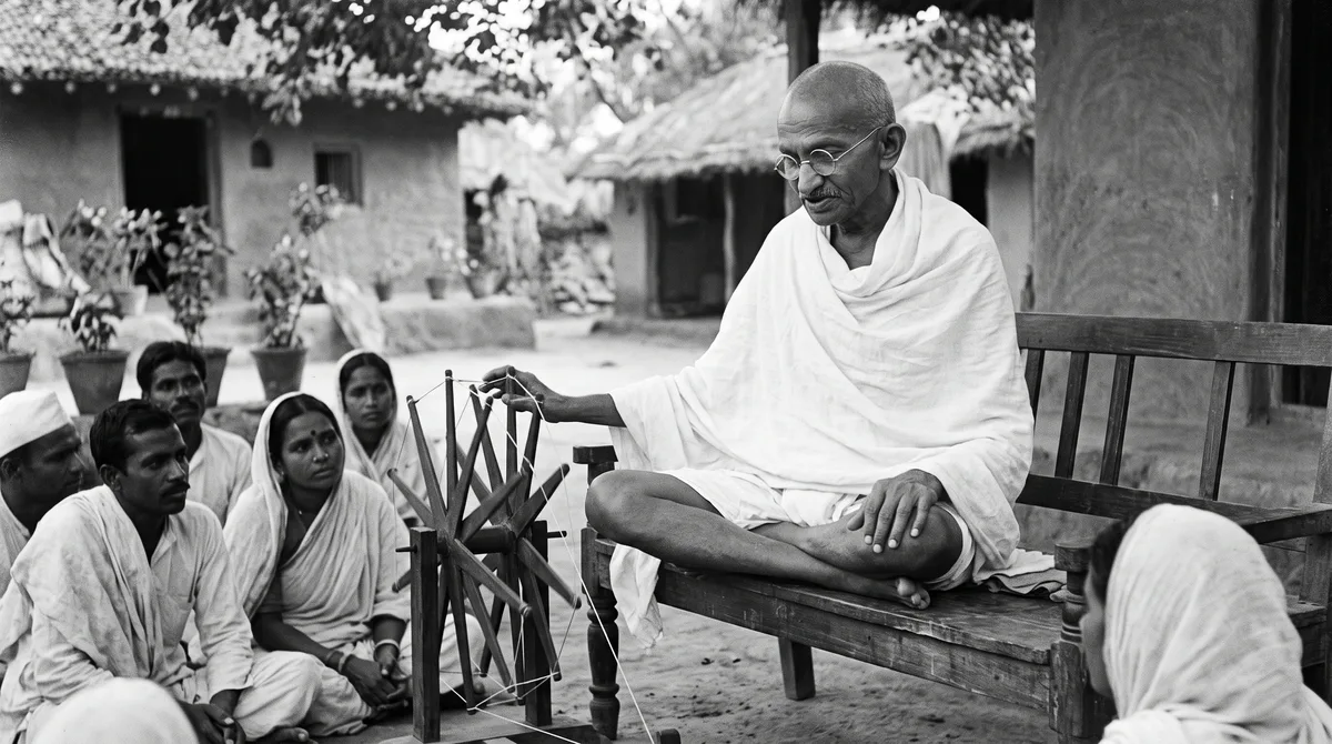 Mahatma Gandhi, líder pacifista indiano: “Seja a mudança que você deseja ver no mundo”
