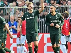 Hertha muss in Verlängerung: DFB-Pokal: Werder mit Füllkrug-Tor, Duisburg erleidet späten Schock