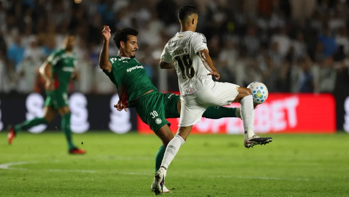 Santos x Palmeiras: siga o tempo real do jogo pelas quartas da Copa do Brasil