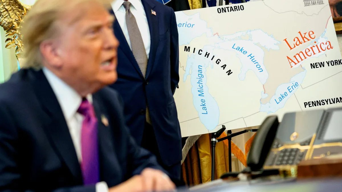 USA unter Trump: Streit mit Kanada: Trump benennt Ontariosee in „Amerikasee“ um