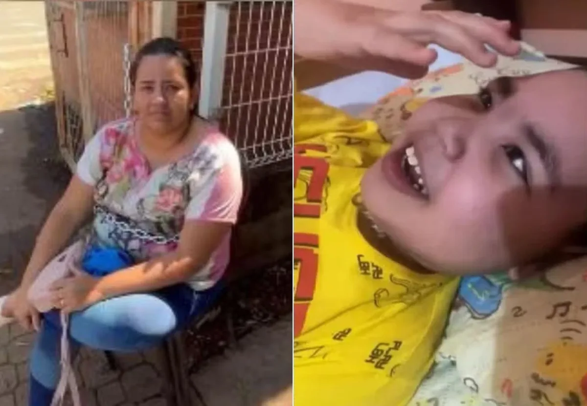 Mãe que se acorrentou em hospital do TO aguarda transferência do filho, que precisa passar por cirurgia no coração