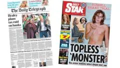 The Papers: Healey's 'tax raid on banks' and Brand 'topless monster'