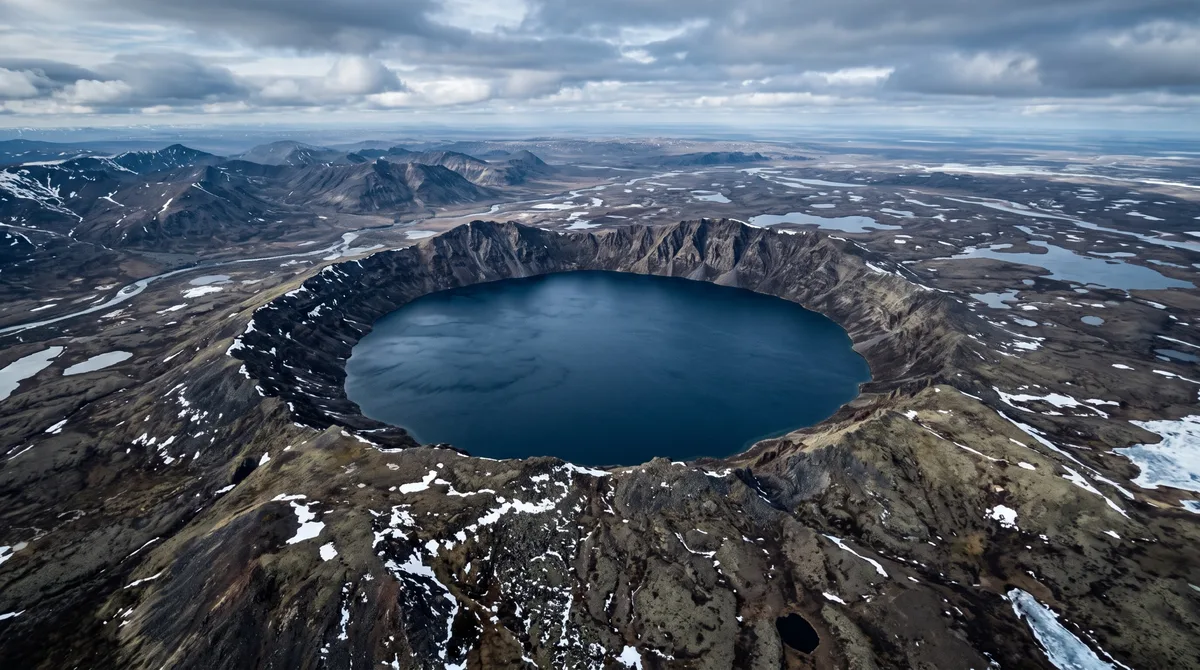 Uma cratera na Sibéria guarda um lago com mais de 1,6 quilômetro de profundidade de sedimentos que registram milhões de anos de clima
