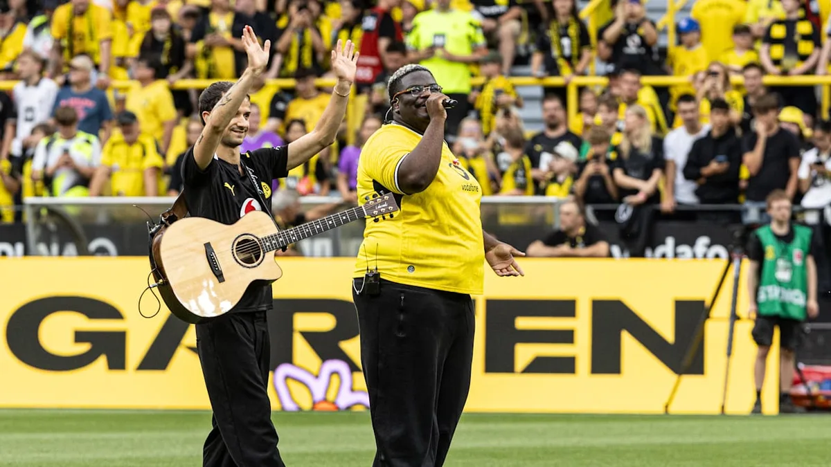 Auftritt von Pop-Sensation - BVB-Fans singen „Gut genug“