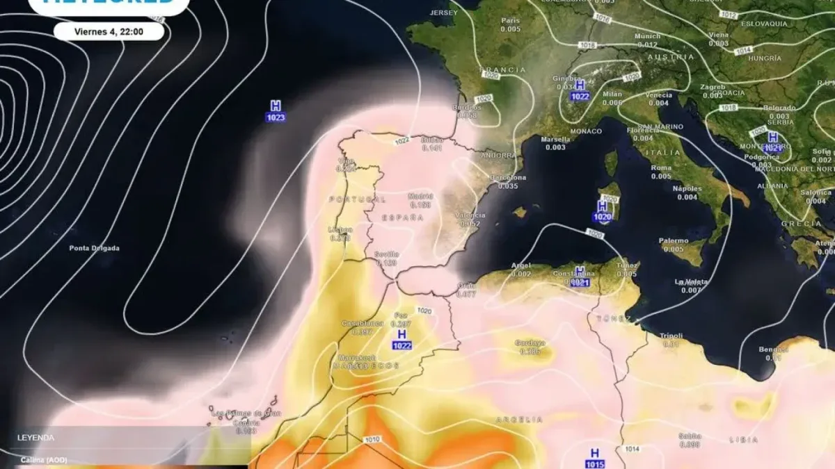 El cielo de España cambiará de color: una lengua de polvo sahariano se aproxima y amenaza la calidad del aire