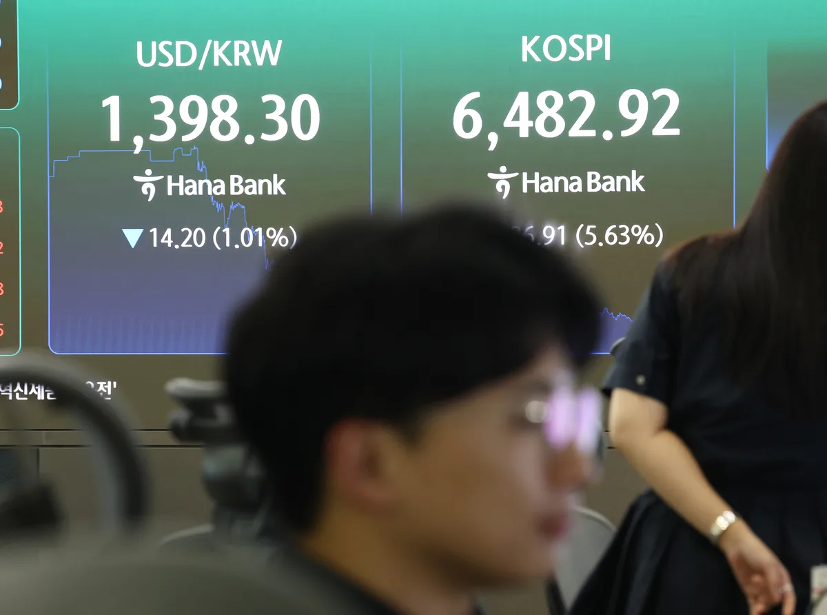 [속보]원·달러 환율 1397.7원···11개월 만에 1300원대로