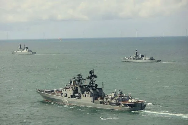 Russian warships task force tracked through UK waters in 'intensive' Royal Navy operation