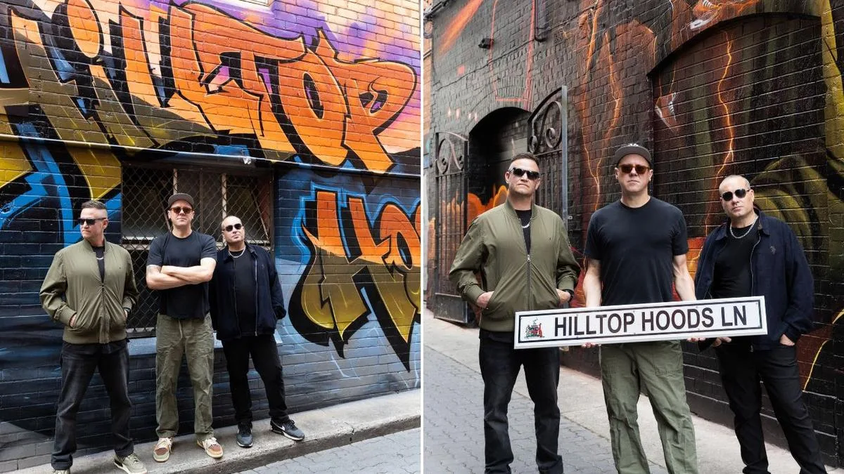 Australian hip-hop legends Hilltop Hoods honoured with hometown Adelaide laneway named after them