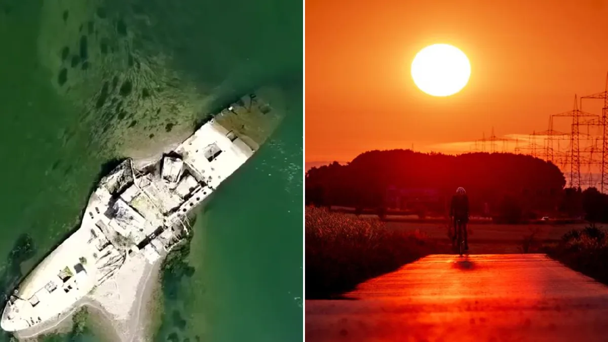Sunken World War II-era tugboat emerges as Europe’s drought reveals lost relics