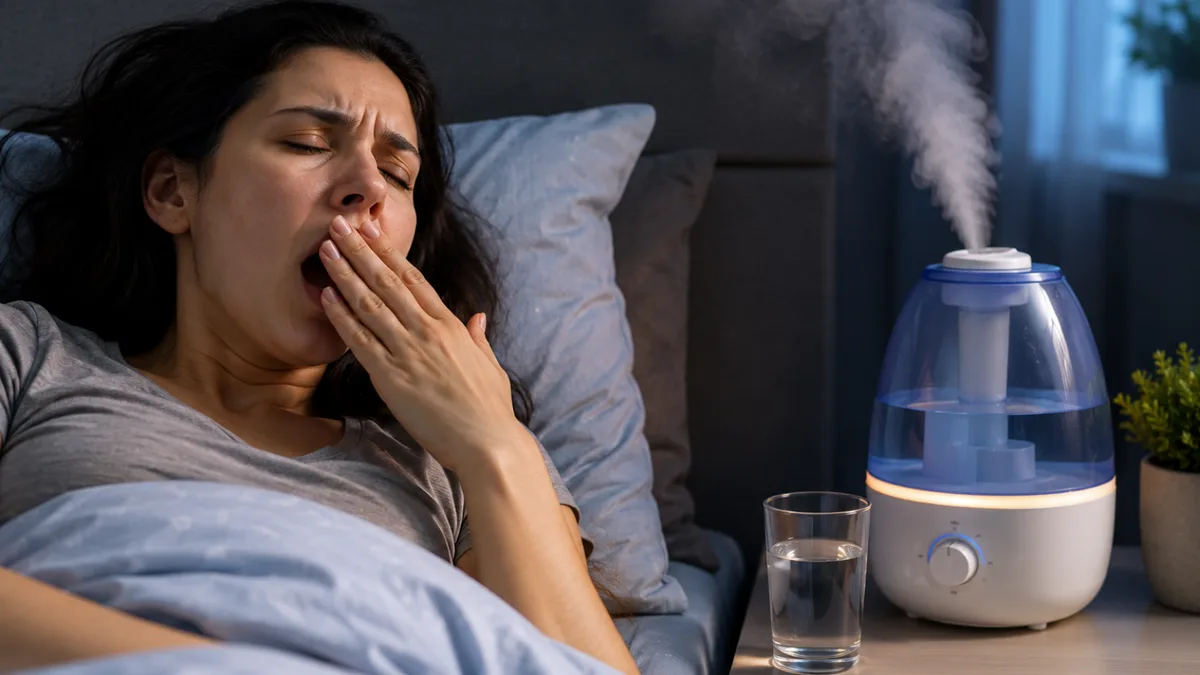 Dry mouth while sleeping: Why it happens and whether a humidifier can help