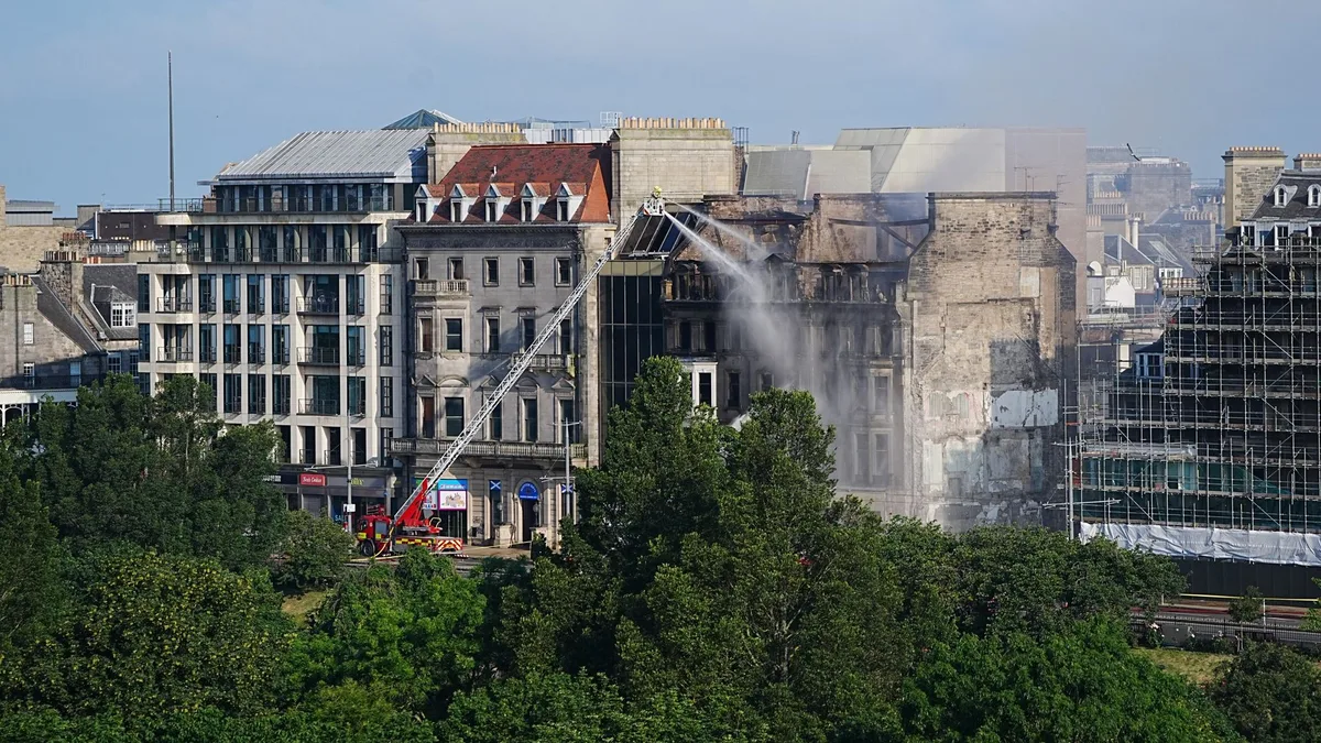 City centre street reopens after major fire gutted historic building