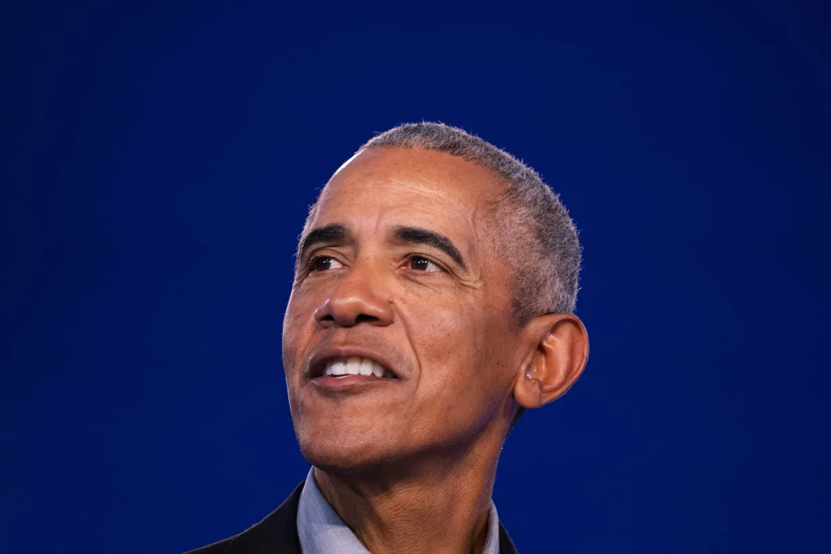 Barack Obama leaves Glasgow after speaking at arena show