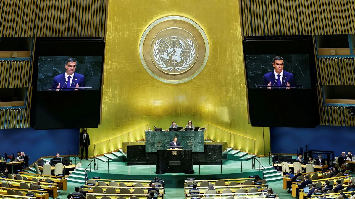 Sánchez lanza ante la Asamblea de la ONU un alegato contra las políticas de Trump