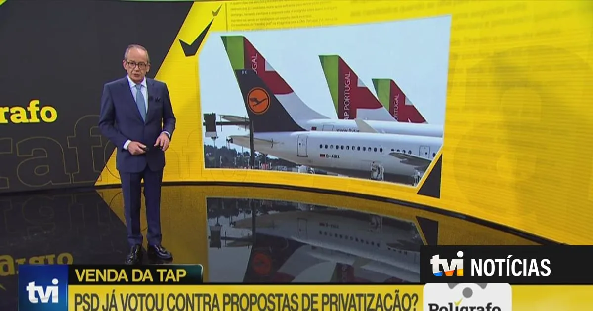 Polígrafo. PSD já votou contra propostas de privatização da TAP?