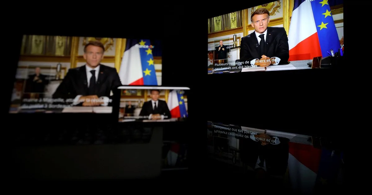 Protestas y disturbios en Francia: "Quienes destruyeron deben pagar, quienes saquearon deben indemnizar", dijo el presidente Emmanuel Macron
