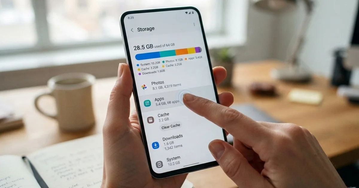 8 pasos para liberar espacio en el celular sin tocar las fotos ni las apps