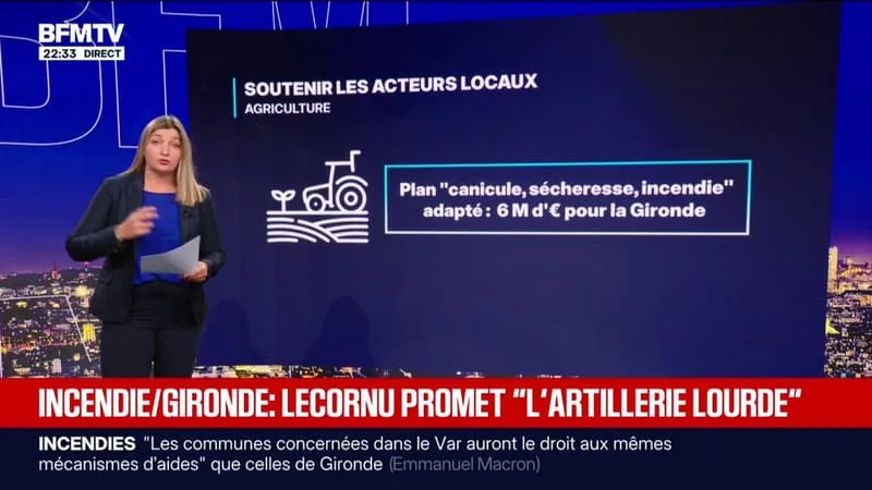 Incendies: le détail des mesures annoncées par Sébastien Lecornu pour la Gironde et les Landes