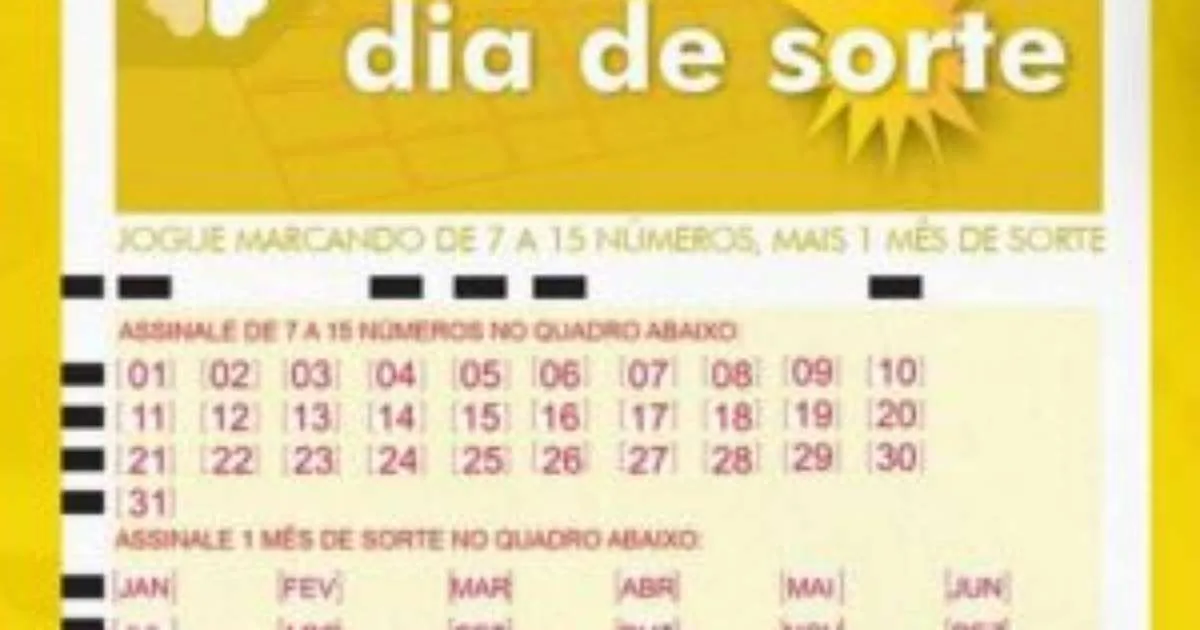 Resultado do Dia de Sorte 1273: prêmio acumula e chega a R$ 600 mil para a segunda-feira