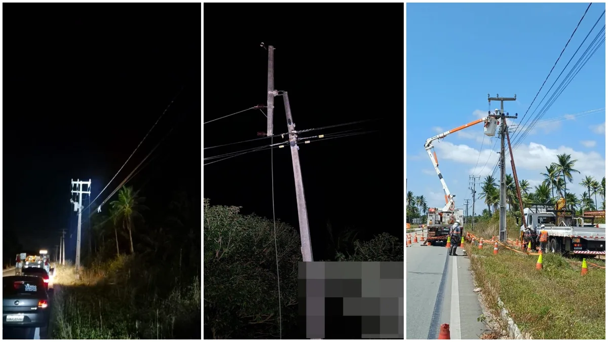Comunidade tem queda de energia três dias seguidos após criminosos furtarem fios três vezes consecutivas