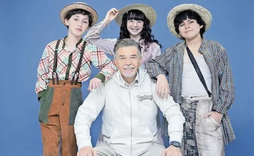 Jorge Ortiz de Pinedo convierte el deseo de su nieta en una aventura teatral; “Tom Sawyer” reúne a 35 actores