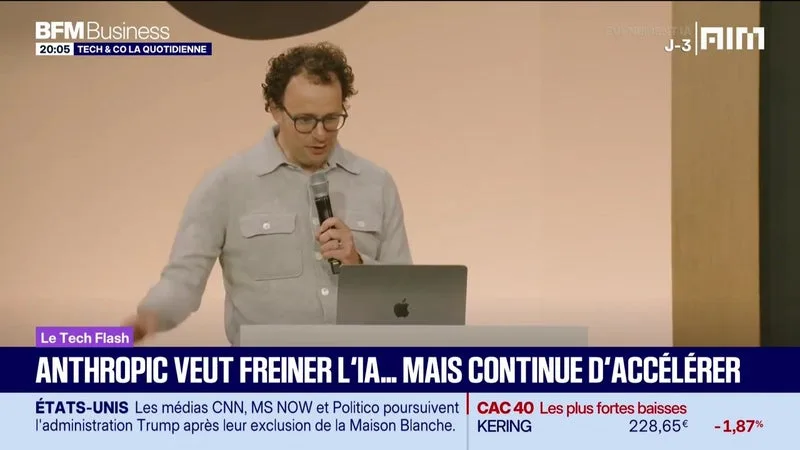 Le Tech Flash : Anthropic veut freiner l'IA... mais continue d'accélérer, par Léa Benaim - 21/09