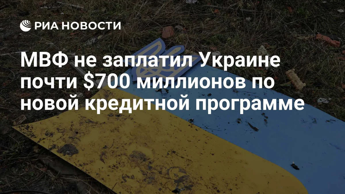 МВФ не заплатил Украине почти $700 миллионов по новой кредитной программе