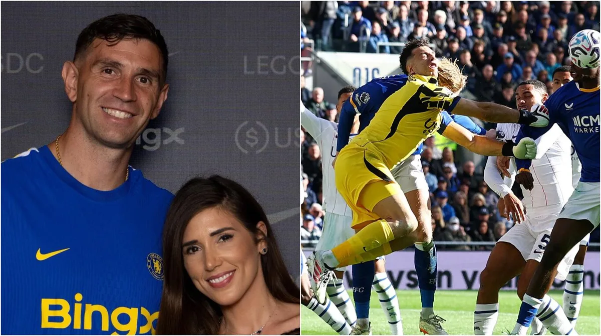 La esposa de Dibu Martínez llevó tranquilidad sobre su estado de salud tras el golpe que sufrió en el partido del Chelsea