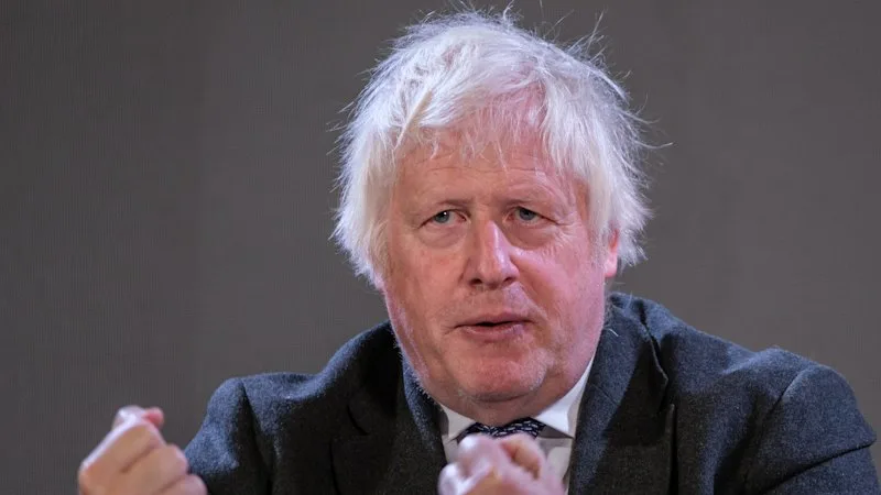 Boris Johnson’s train had just passed a Ukrainian station. Moments later, a Russian drone struck