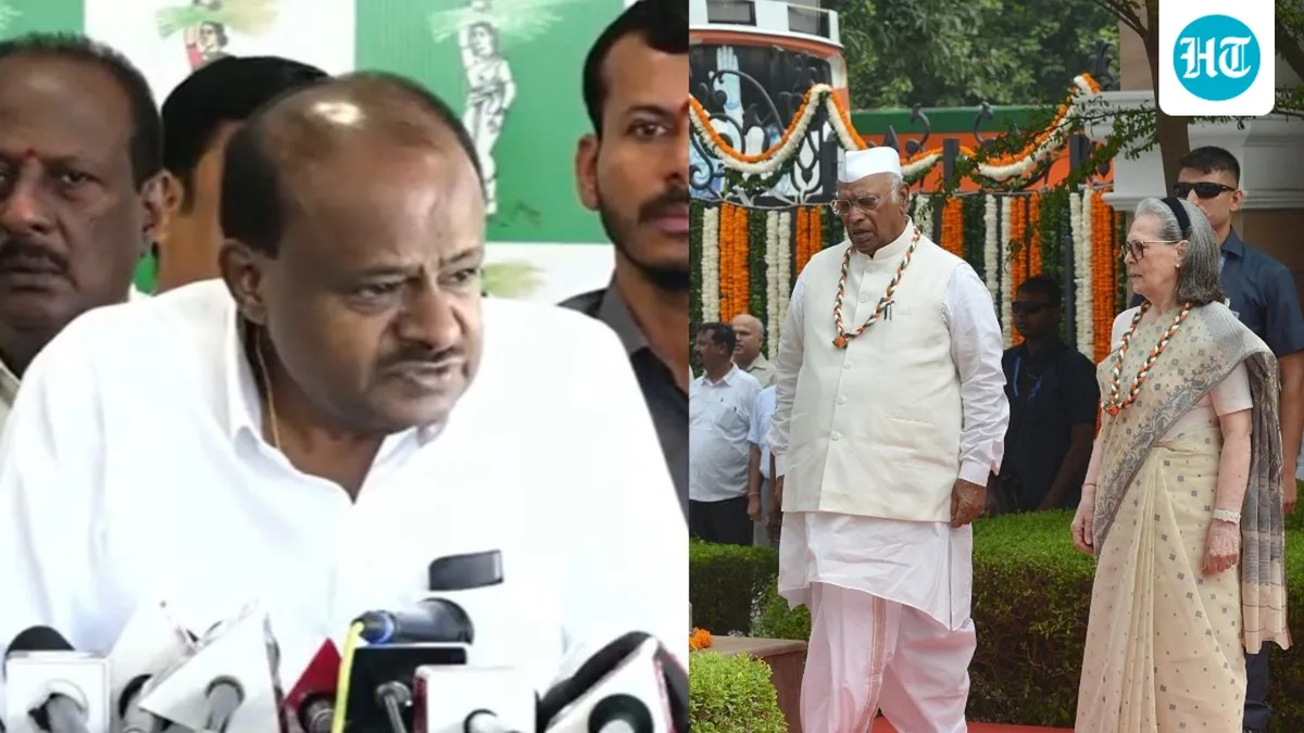 ‘Frustrated man’: Congress hits back at Kumaraswamy over ‘Italian blood’ jibe at Sonia Gandhi in Vande Mataram row