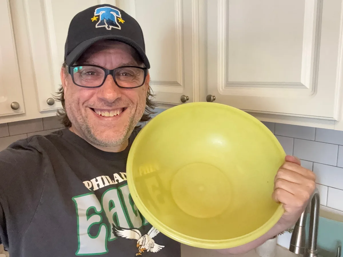 I downsized from a house to a small apartment. I got rid of a lot, but kept one sentimental item.
