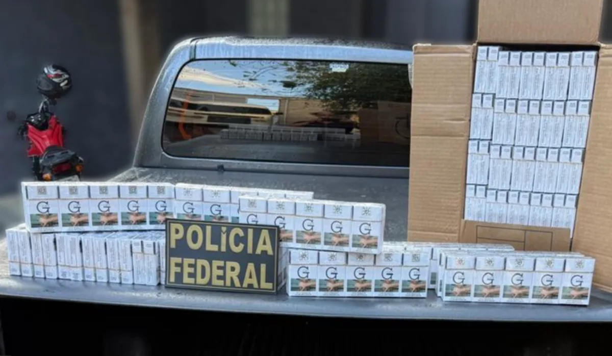 Polícia Federal apreende 1,1 mil maços de cigarros e prende homem em Cariacica