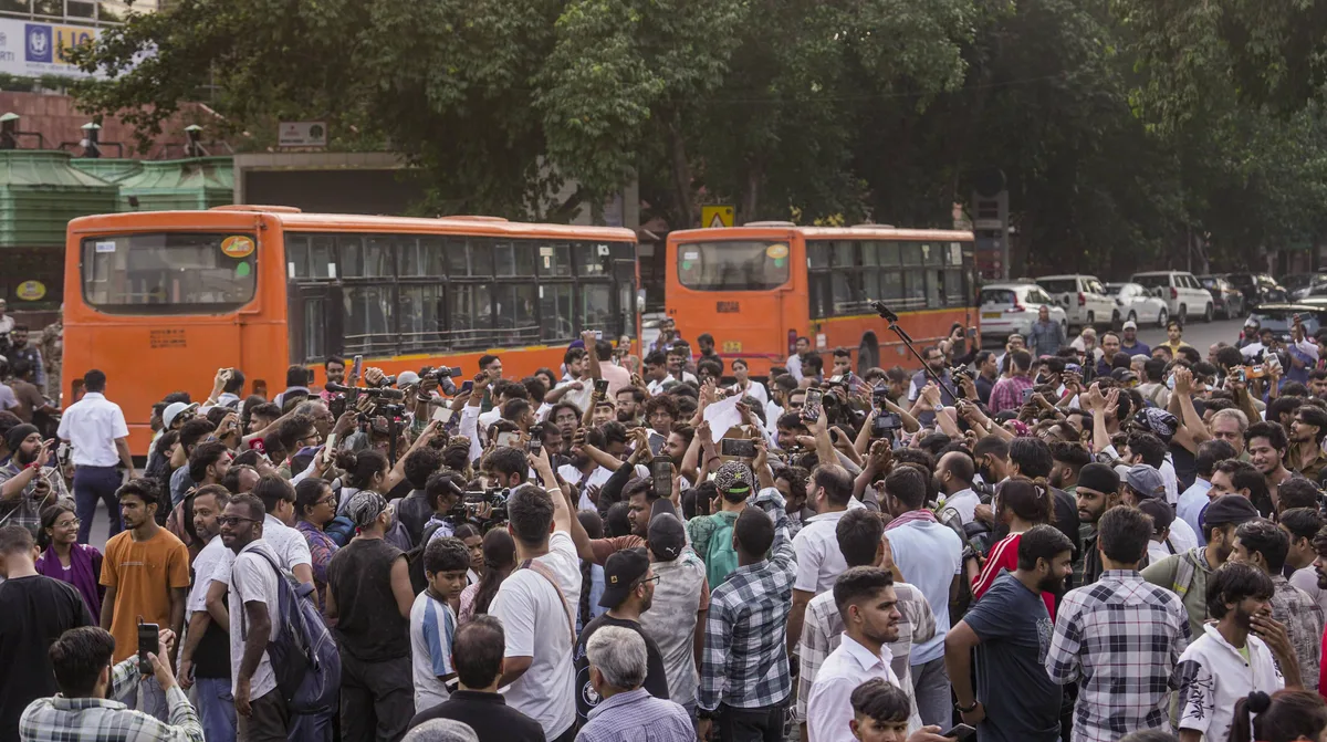 TVK, Congress, INDIA Bloc members begin protest demanding CEC's resignation