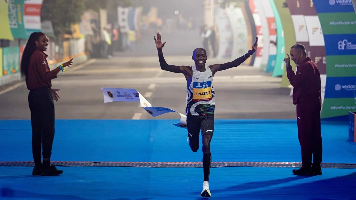Matata sets event record at Delhi half marathon