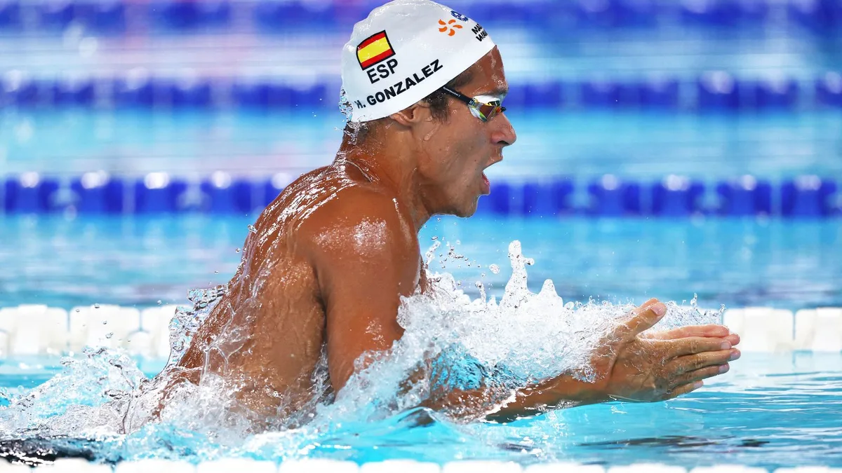Hugo González consigue la plata para España en los 200 metros estilos de natación