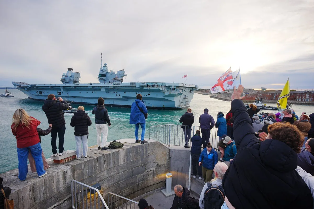 Britain’s biggest warship sets sail for the Arctic in latest NATO show of strength