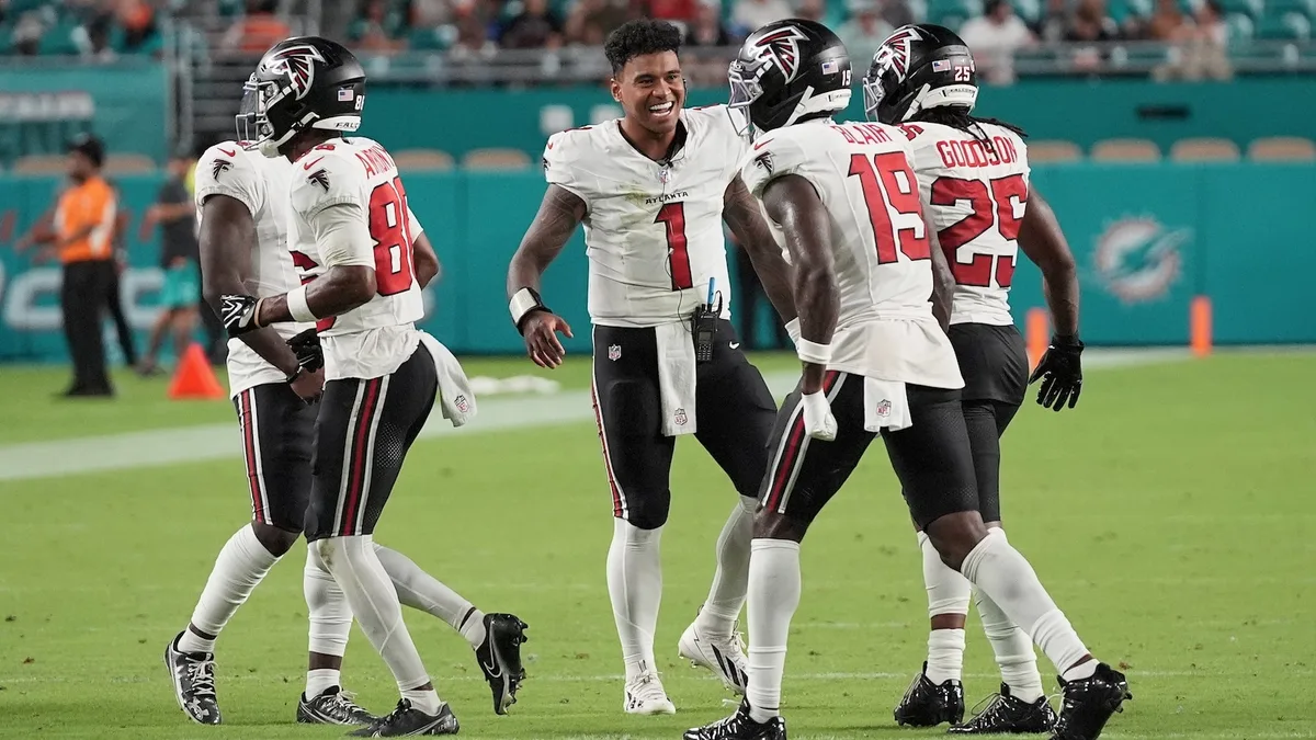 Tua Tagovailoa leads TD drive and loses fumble in Falcons' 17-12 preseason win over Dolphins