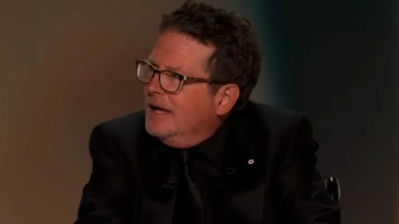 Standing ovation for Michael J Fox