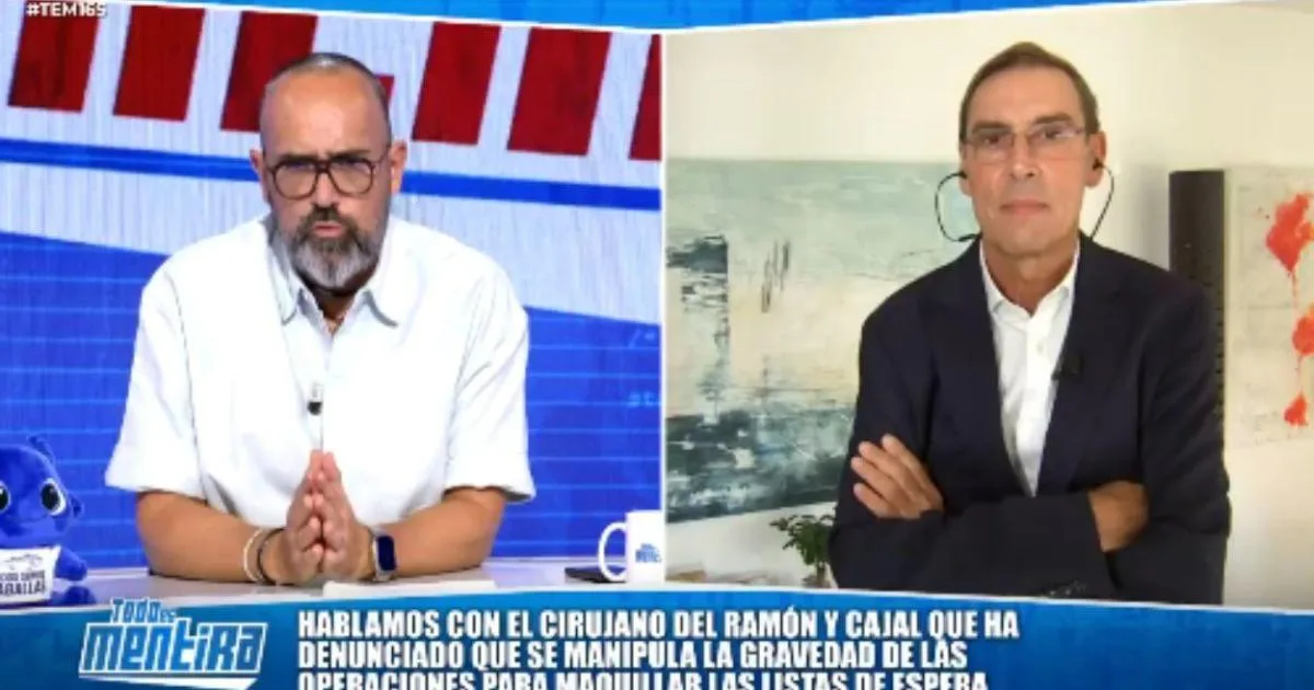 El cirujano que denunció la manipulación de las listas de espera del Ramón y Cajal se deslengua contra la consejera de Ayuso ante Risto: "Es una mentirosa"