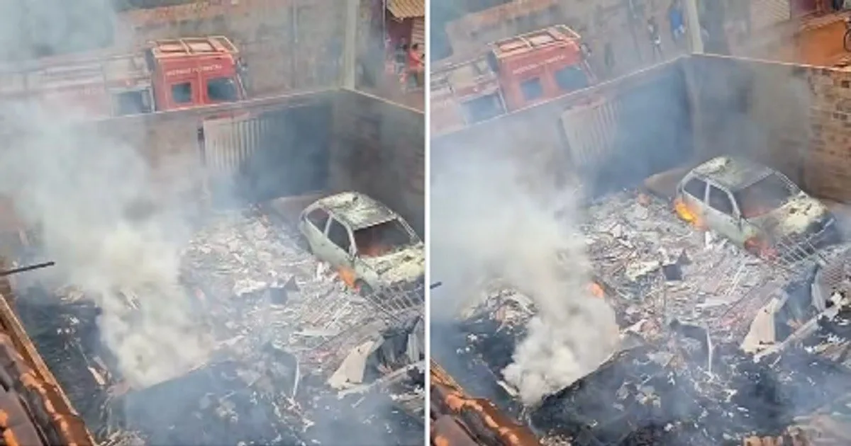 Incêndio destrói casa e carro em Redenção, no sul do Pará