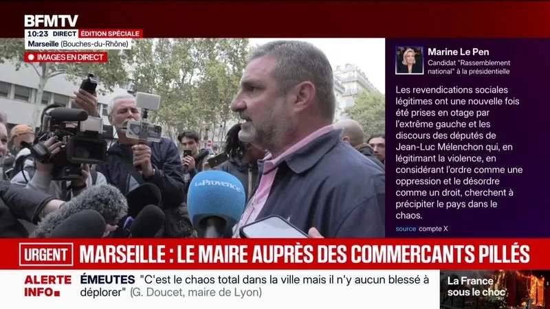 Manifestations du 17 octobre à Marseille: "Tout la journée, la police nationale a été seule", dénonce Rudy Mana, porte-parole du syndicat UNSA Police